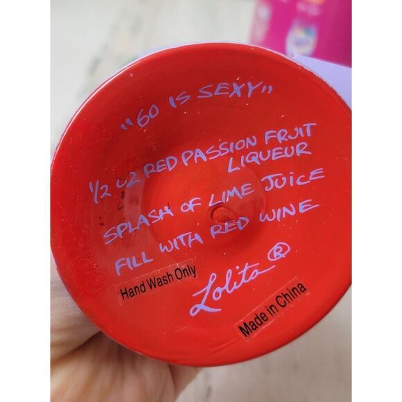 Lolita 60 is sexy wine glass birthday drinkware decor - Picture 7 of 8